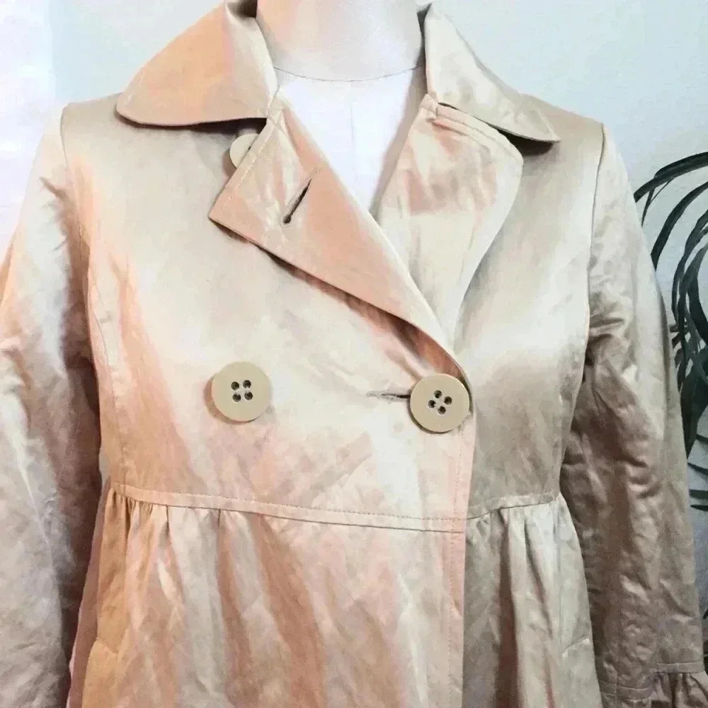 Bernardo Gold Trench Coat - Picture 2 of 7